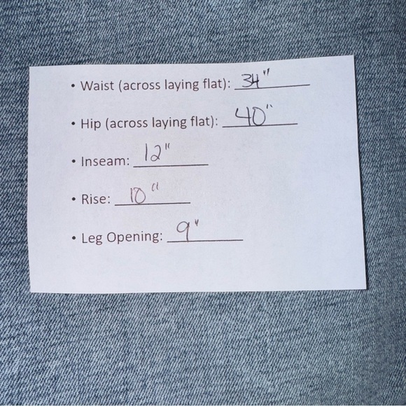 Silver Zac Shorts Men’s Size 34”X 12”Faded Blue Mid Rise Zipper Stretch Jean - Picture 8 of 8